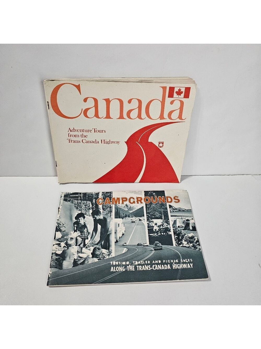 Vtg 1960s Canada Adventure Tours BONUS Campground Booklet Travel Ephemera